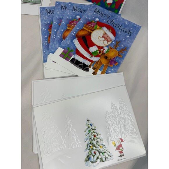Modern Style Christmas Card Lot of 38 pc with Envelopes Holiday Greetings - Picture 5 of 9